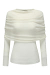 SWAYING/KNIT Water Soluble Wool Lapel SW22AW1T14 White PS50